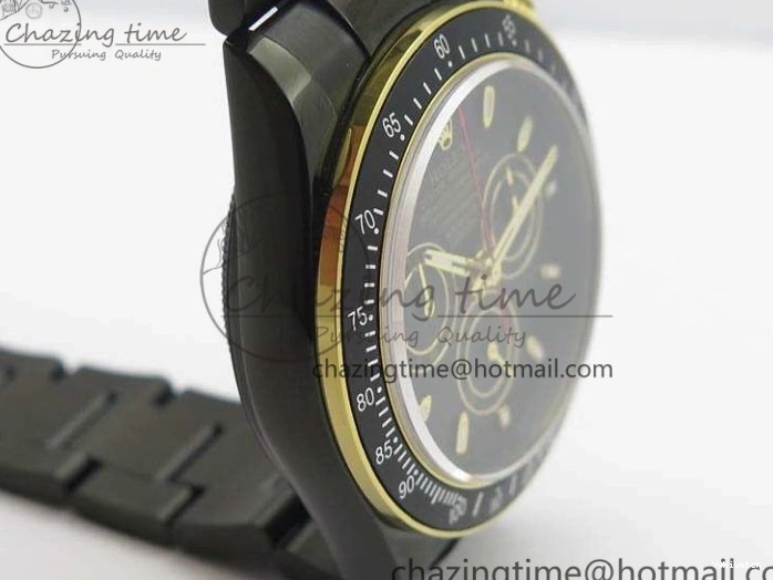 Bracelet Kravitz Daytona Black YG Best Maker On DLC DLC BP Dial Strap) A4130 Edition (Free Leather 0121